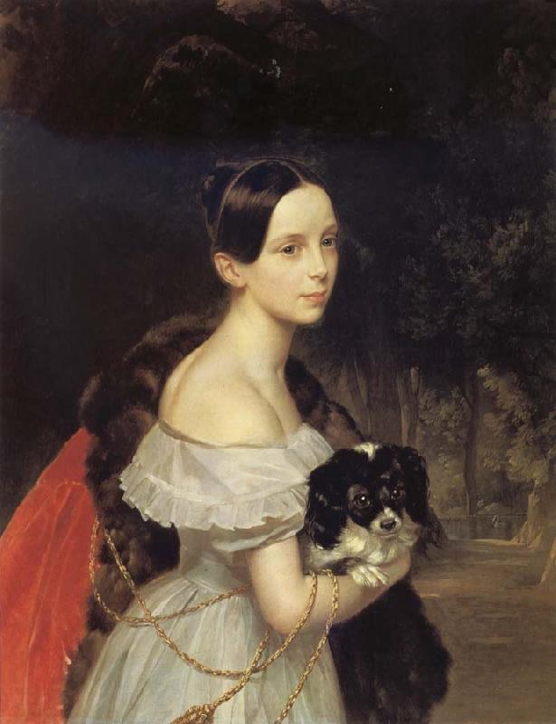 Karl Briullov Portrait of Ulyana Smirnova France oil painting art
